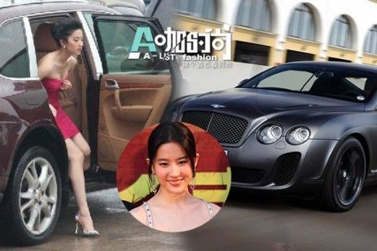 Lưu Diệc Phi: Lưu Diệc Phi thuộc hàng sao Hoa ngữ sở hữu nhiều xế hộp nhất. Cô từng có chiếc Bentley có giá hơn 3 triệu NDT, xe Porsche giá hơn 1,4 triệu tệ, xe Mercedes Benz đắt giá 1,7 triệu NDT. Cô thuộc số ít sao trẻ sở hữu nhiều xe sang hạng A sang trọng nhất làng giải trí.