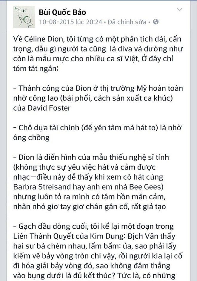 Những đánh giá khắt khe của nhạc sĩ Quốc Bảo vấp phải những ý kiến trái chiều từ dư luận.