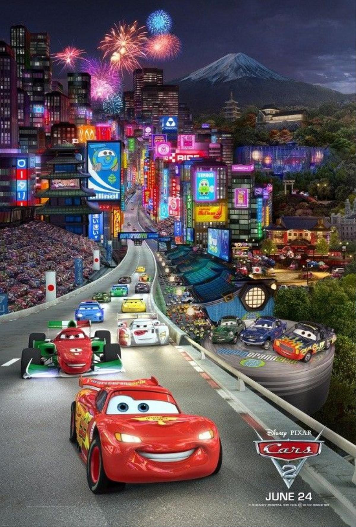 "CARS 2" Triptych panel 1 of 3 - Japan ©Disney/Pixar. All Rights Reserved.