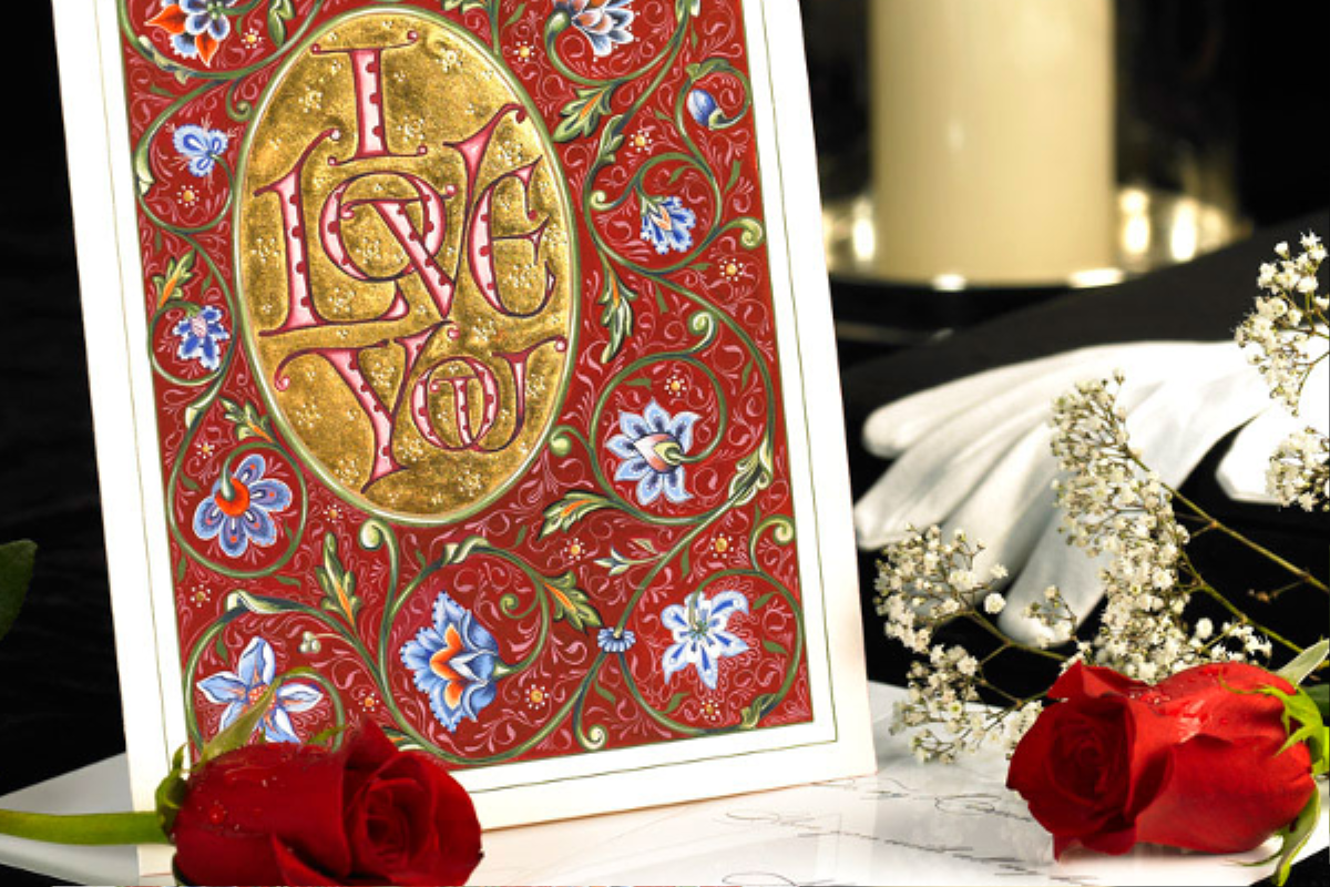 Thiệp Valentine làm bằng tay của thương hiệu sang chảnh Gilded Age cũng có giá "mềm" không kém, chỉ khoảng 395 USD (hơn 8 triệu 7).