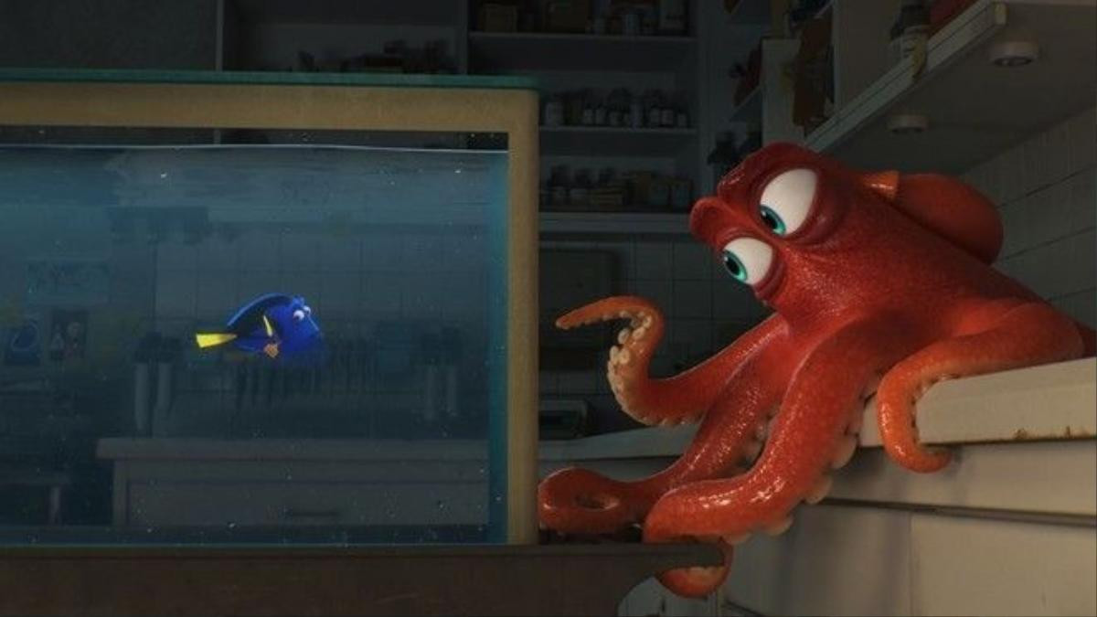 DO I KNOW YOU? -- In Disney?Pixar's "Finding Dory," everyone's favorite forgetful blue tang, Dory (voice of Ellen DeGeneres), encounters an array of new?and old?acquaintances, including a cantankerous octopus named Hank (voice of Ed O'Neill). Directed by Andrew Stanton (?Finding Nemo,? ?WALL?E?) and produced by Lindsey Collins (co-producer ?WALL?E?), ?Finding Dory? swims into theaters June 17, 2016.